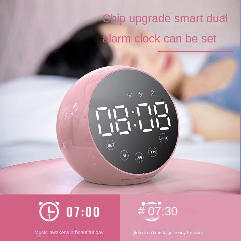 Loa bluetooth không dây TZUZL T2 siêu trầm có đồng hồ báo thức hỗ trợ thẻ nhớ TF/ điện thoại/ FM/ radio tiện dụng