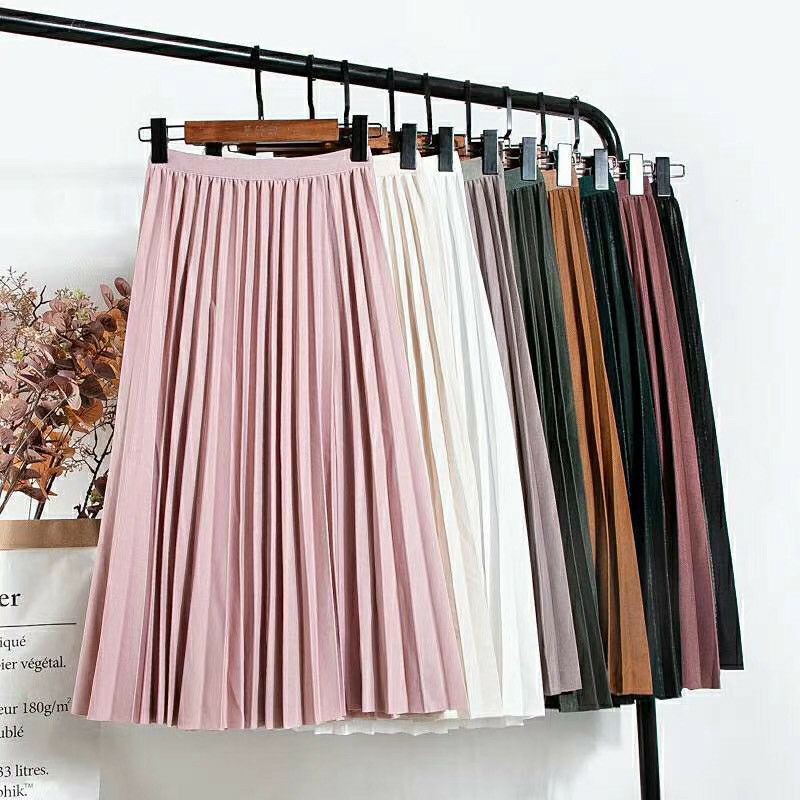 Chây váy dập ly dáng dài [Kèm hình thật]