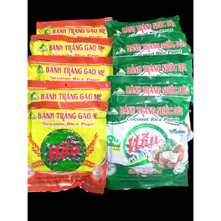 Thùng mix 25 gói bánh tráng gạo mè & nước dừa Xứ Nẫu