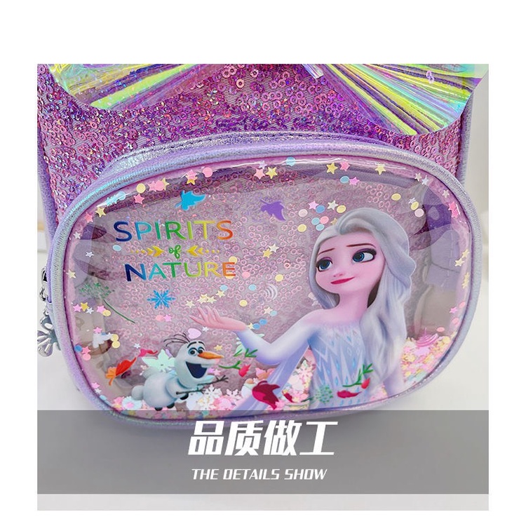 [TẶNG QUÀ 20K] Balo cho bé gái mẫu giáo hình công chúa elsa