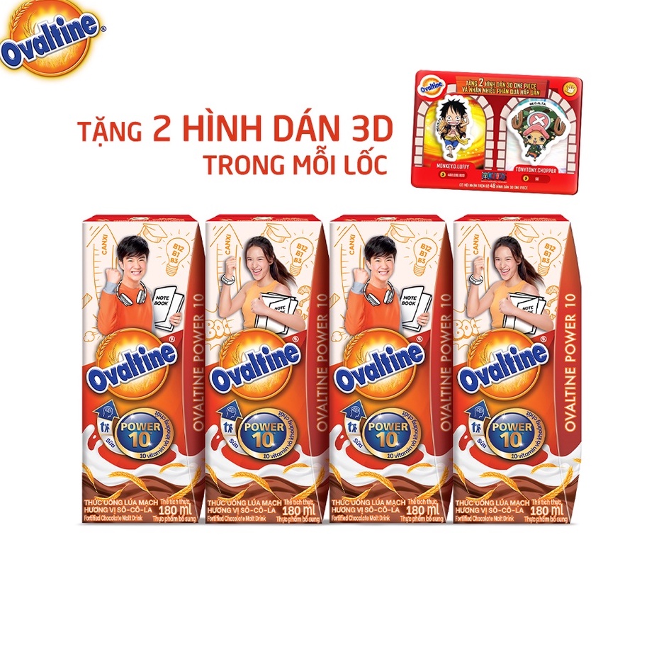 1 Thùng Thức Uống Ovaltine Lúa Mạch 48x180ml