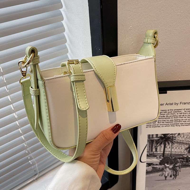 IELGY Túi Đeo Vai Có Thể Điều Chỉnh Màu Sắc Tương Phản Chất Lượng Cao Cho Nữ