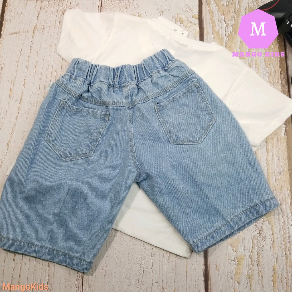 [MANGO KIDS] Set trang phục bé trai quần ngố áo boy