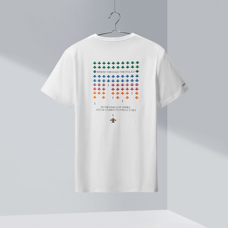 Áo Thun Nam Ngắn Tay HLA Classic Fun Pattern Short Sleeve T-Shirt