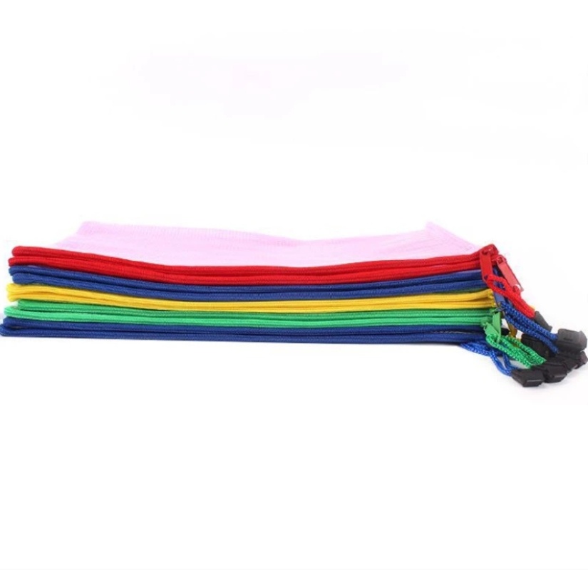 Set 10 Túi Khóa Kéo Đựng Tài Liệu Cỡ A5 Bằng Nhựa Pvc Chống Thấm Nước Tiện Dụng