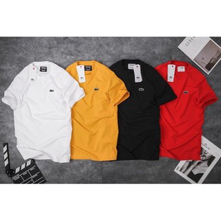 Áo thun nam cá sấu tay ngắn cổ tròn cao cấp nhiều màu, chất cotton bề mặt vải mịn mát ARU SHOP