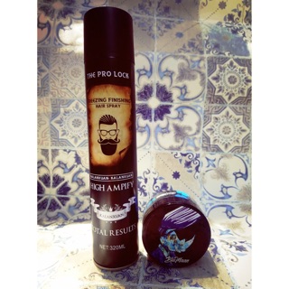 Combo sáp vuốt tóc Blumaan và gôm The pro lock 320ml