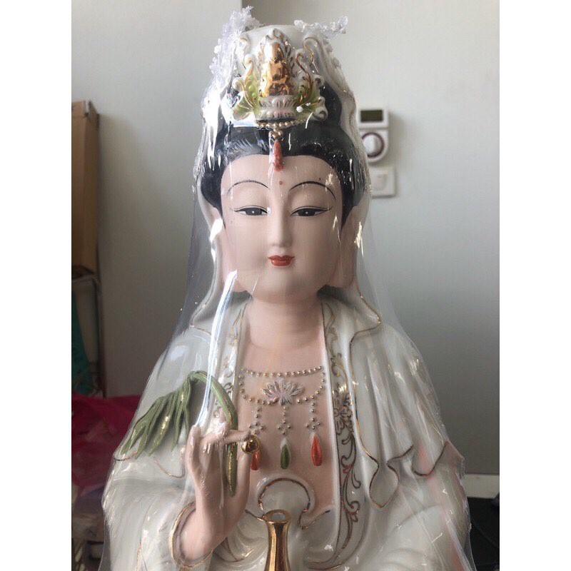 TƯỢNG QUÁN ÂM BỒ TÁT - GỐM SỨ CAO CẤP