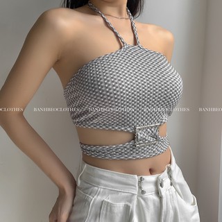 Áo croptop yếm hở lưng buộc dây