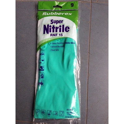 Găng cao su Nitrile RNF15 chống dầu, chống axit nhẹ hàng Malaysia