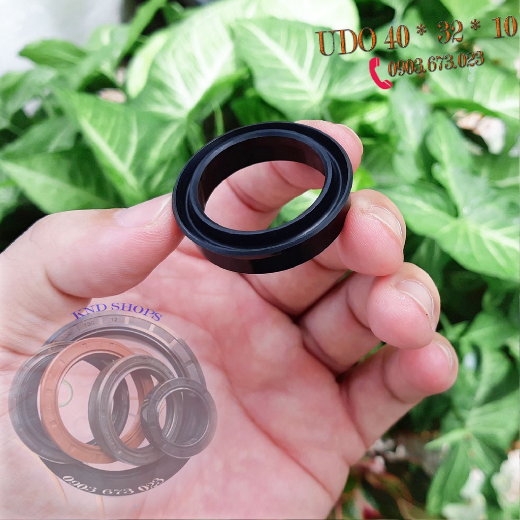 Gioăng phớt thủy lực UDO 40*32*10, phớt chắn dầu thủy lực chuyên cho máy đào, máy xúc, cẩu và xe nâng | KND Shops