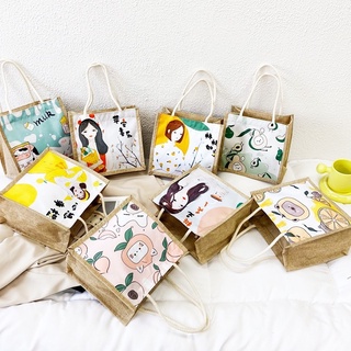 Túi cói mini hoạ tiết bắt mắt cho nàng đi dạo đi biển đi chơi