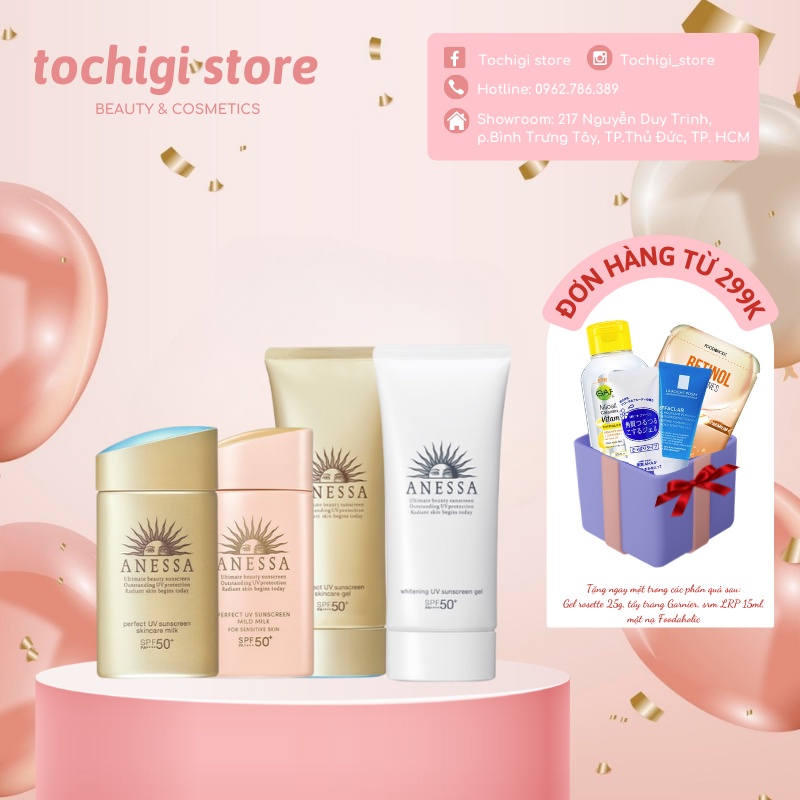 Kem chống nắng dưỡng da Anessa Perfect UV Sunscreen Nhật Bản