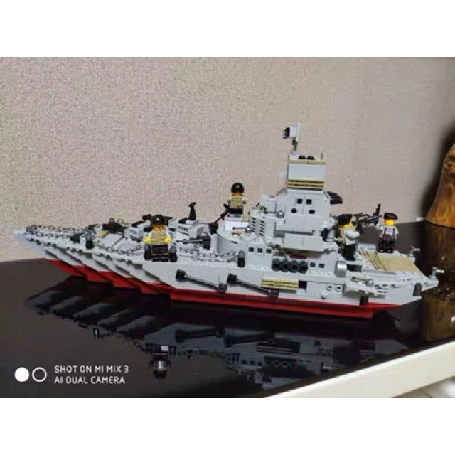 BỘ XẾP HÌNH LEGO TÀU CHIẾN HẠM, THUYỀN, LEGO THUYỂN CHIẾN BẢO VỆ BỜ BIỂN 1000 Chi tiết