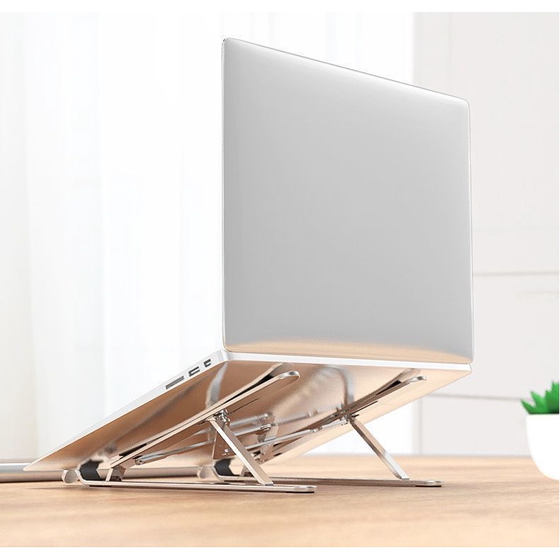 Giá đỡ LAPTOP, MACBOOK, IPAD bằng nhôm có thể điều chỉnh được độ cao, đế tản nhiệt kê laptop nhôm D102, D103, N3, N8