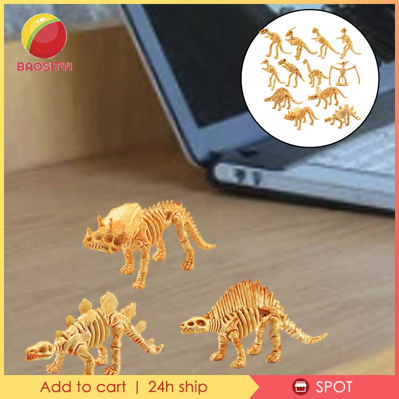 Set 12 mô hình xương khủng long đồ chơi cho bé