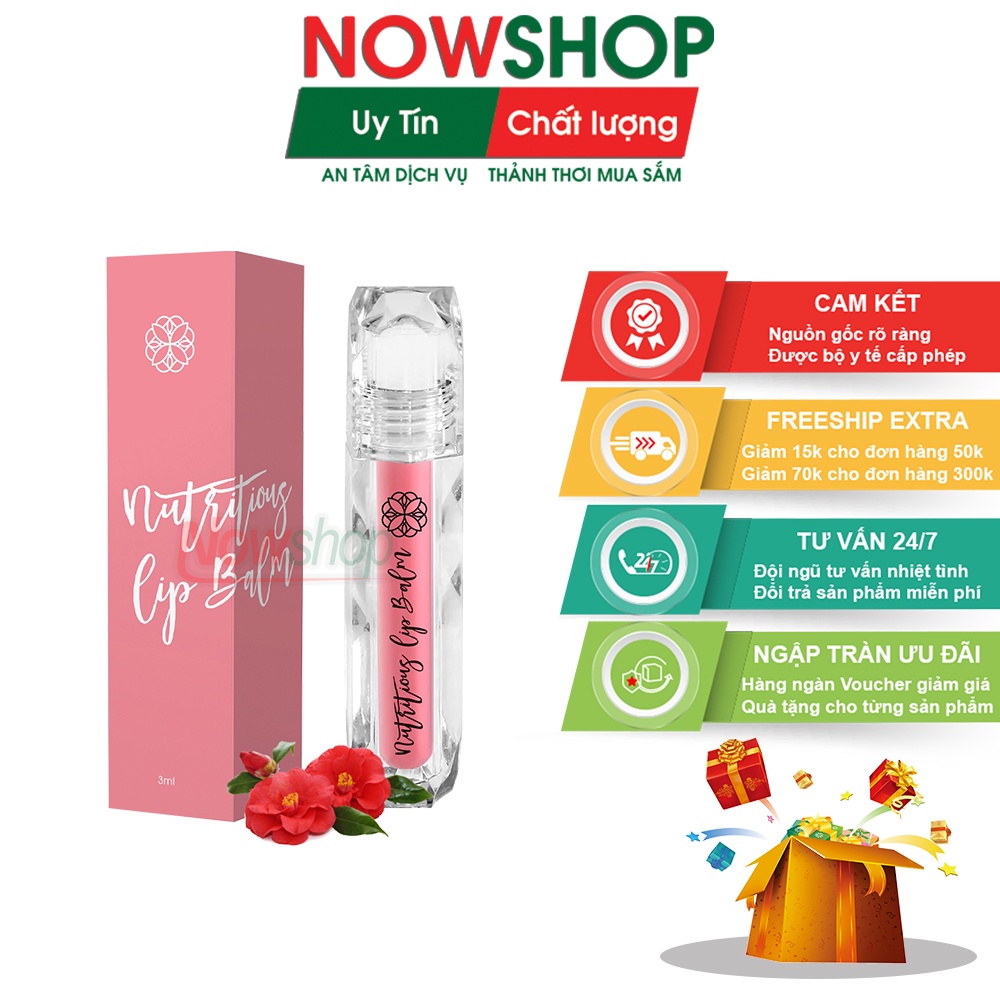 Nutritious Lip Balm - Son dưỡng môi màu hồng nhạt giúp môi hồng hào, dưỡng ẩm giúp giảm tình trạng thâm môi và nứt nẻ