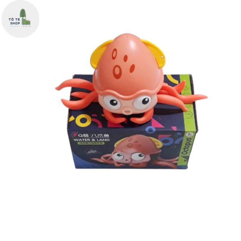 Đồ Chơi Con Bạch Tuộc Bơi Dưới Nước Và Bò Trên Bờ Vặn Dây Cót