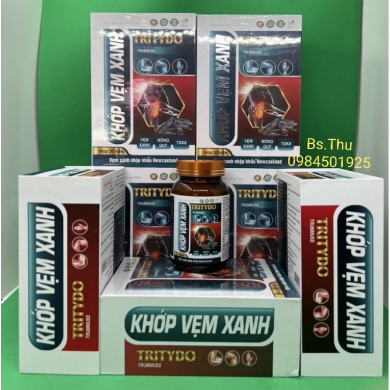 Khớp Vẹm Xanh Tritydo Hỗ Trợ Tái Tạo Sụn Khớp Nuôi Dưỡng Mô Sụn Tăng Cường Vận Động Của Khớp