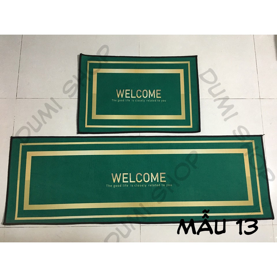 Bộ 2 Thảm Bếp 3D Chống Trượt Nhiều Mẫu Cực Đẹp 40*60 + 40*120 Cm – Dumi Shop