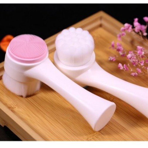 Cọ Rửa Mặt 2 Đầu Massage Hàn Quốc - Cây Rửa Mặt