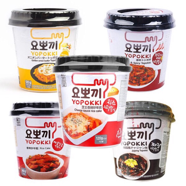 ( Bán Lỗ) Bánh Gạo YOPOKKI Hàn Quốc loại cốc 5 vị(120-140g) mẫu mới nhất Date 2021