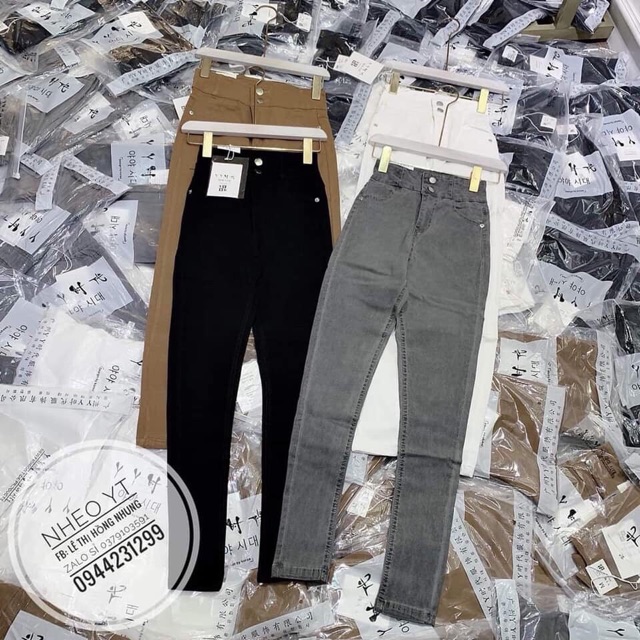 {Giá buôn sỉ tại xưởng}} Quần Jean bò giấy 2 khuy cạp cao | BigBuy360 - bigbuy360.vn