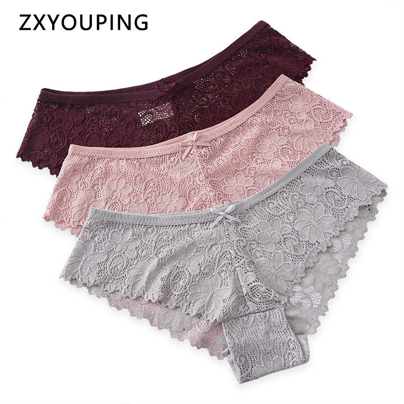 AOFEIQIKE Quần lót ren lưng thấp gợi cảm cho nữ