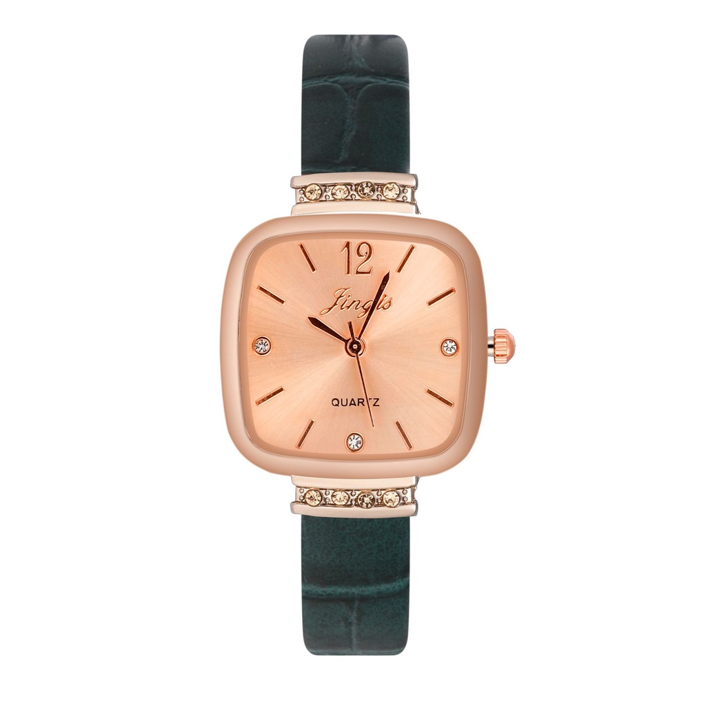 Đồng Hồ Đeo Tay Chống Nước Đính Đá Phong Cách Retro Dành Cho Nữ