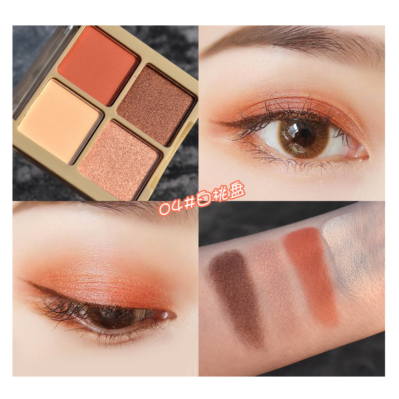 [Hàng mới về] Bảng Phấn Mắt 4 Màu Làm Sáng Lấp Lánh Độc Đáo | BigBuy360 - bigbuy360.vn