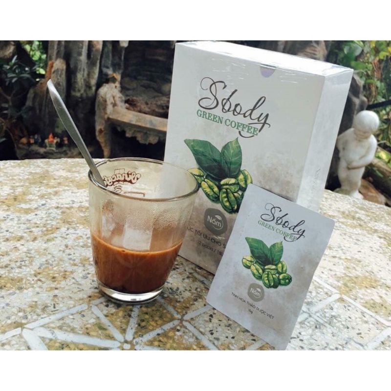 CÀ PHÊ SBODY GREEN Tặng 1 Nịt Bụng Sbody ( 12 gói CHÍNH HÃNG )