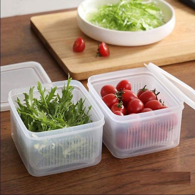 Hộp thực phẩm nayaka nhập khẩu Nhật Bản 2 lớp Tiện Lợi 1.1L - 1.2L