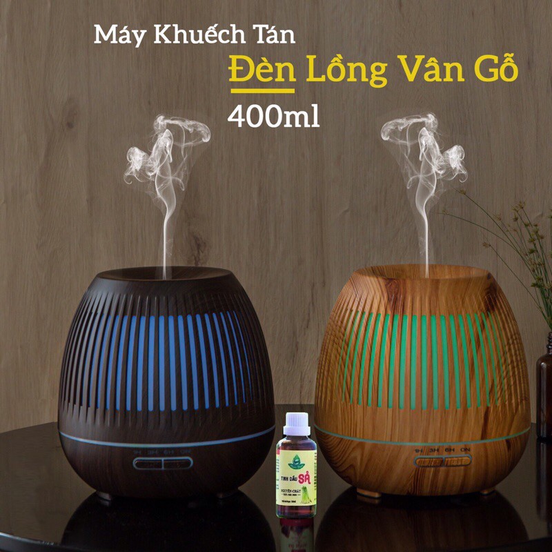 MÁY KHUẾCH TÁN, MÁY TOẢ HƯƠNG TINH DẦU LỒNG ĐÈN TRÒN - bobashop.vn