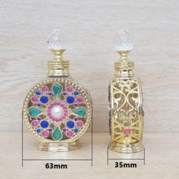 Lọ Chiết Nước Hoa ❤ Lọ Chiết Nước Hoa Dubai 15ml Dáng Tròn , phụ kiện du lịch