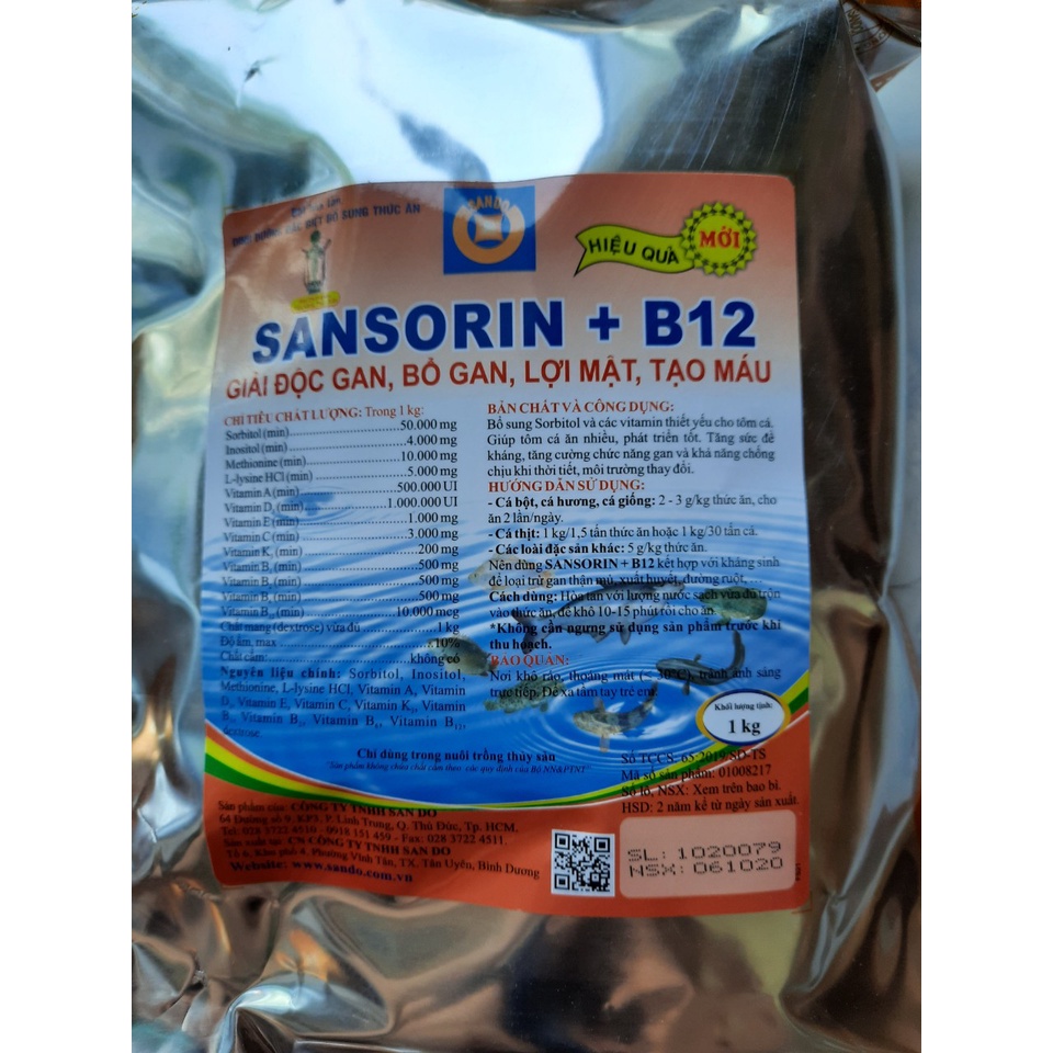 SANSORIN B12 BỔ GAN GIẢI ĐỘC GAN, LỢI MẬT, TẠO MÁU. [ MUA 5 TẶNG 1][SANDO]