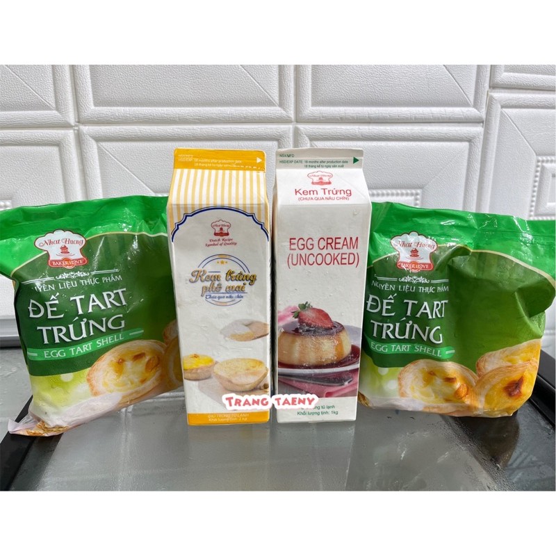 Đế bánh tart trứng và kem trứng
