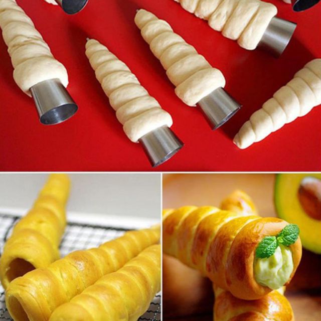 Đui bánh ốc quế ( bánh xoắn ốc croissant)