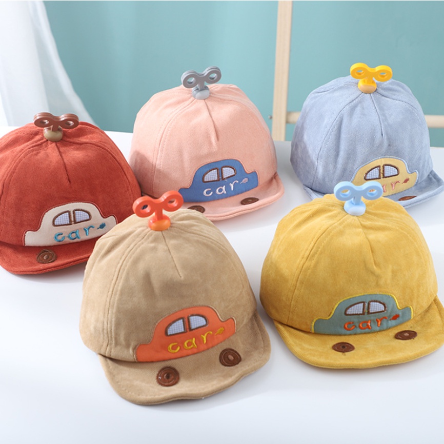 mũ nón hình xe cho bé trai bé gái 3-10 tháng. mũ lưỡi trai cho bé. baby link