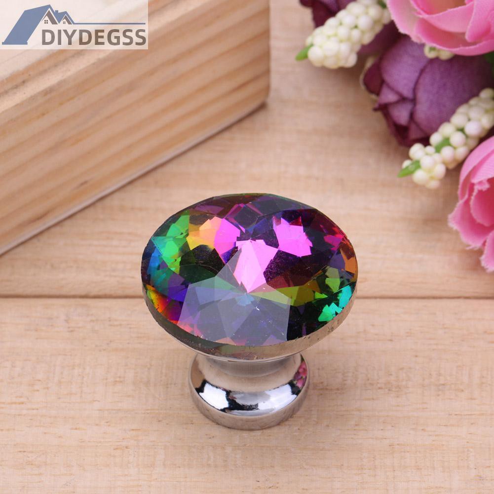 Diydegss2 Redbud Crystal Cabinet Drawer Handle Kitchen Door Pull Handle Hardware Tool