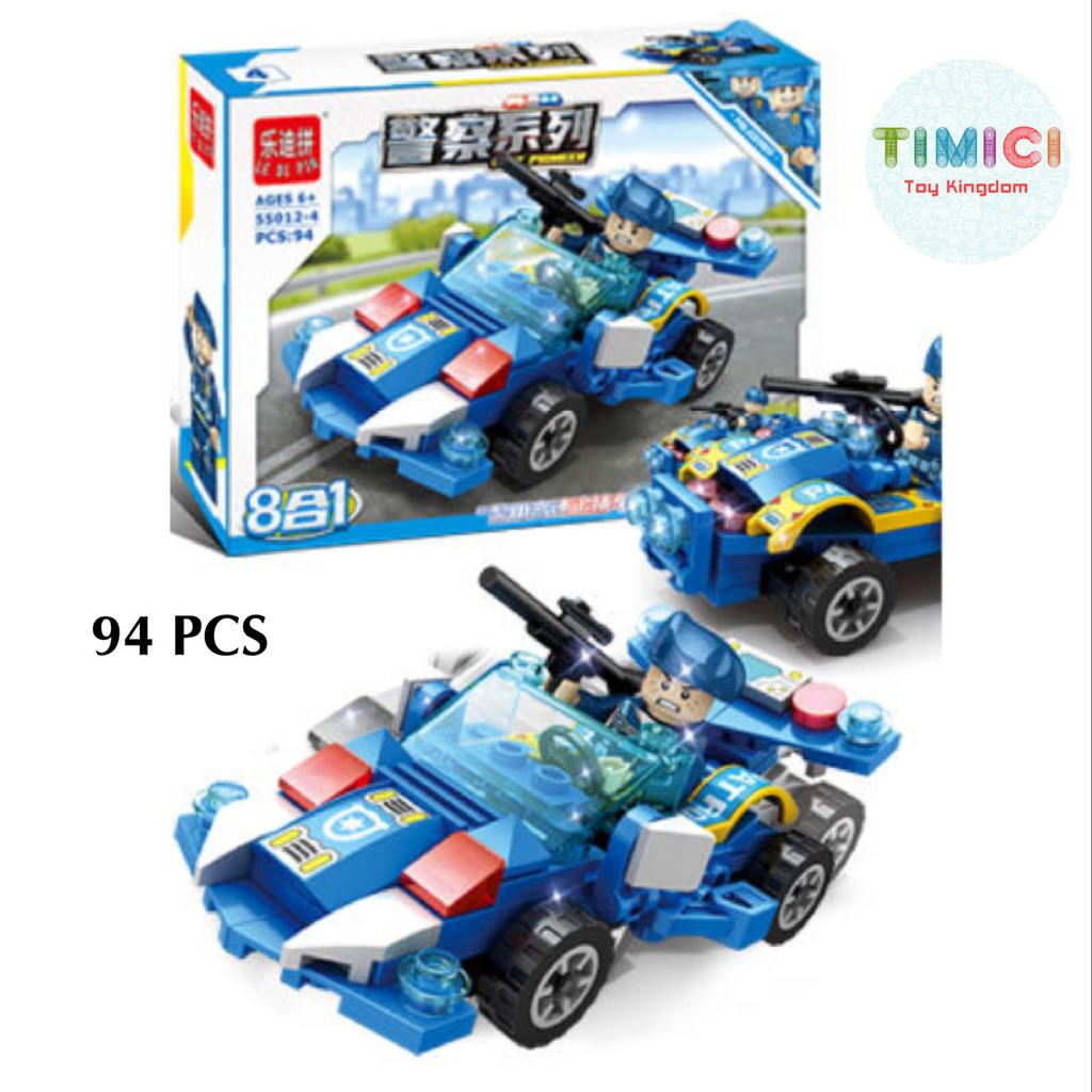 [LC015] Đồ chơi xếp hình lego cảnh sát chiến hạm tiên phong CITY PIONEER &quot;8 IN 1&quot; cho bé