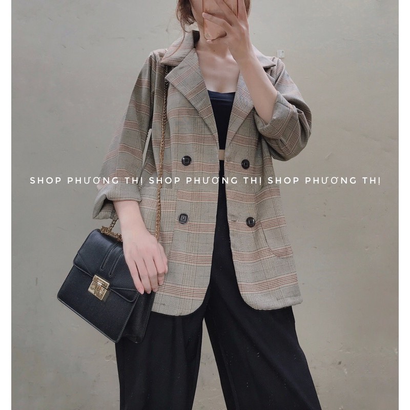 Áo blazer nhiều màu - Áo vest nữ trơn/kẻ (hình thật/sẵn) | BigBuy360 - bigbuy360.vn