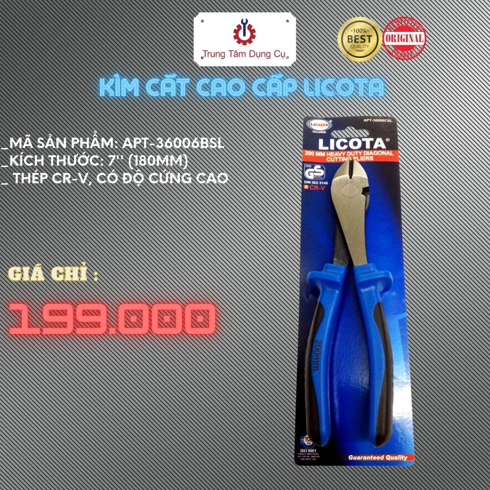 7&quot; Kìm Cắt Cao Cấp LICOTA APT-36006BSL