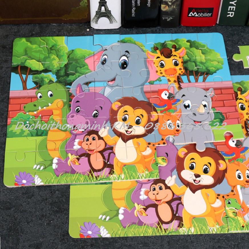 CHỌN MẪU - Ghép hình Puzzle bảng gỗ - MẪU 40 MẢNH