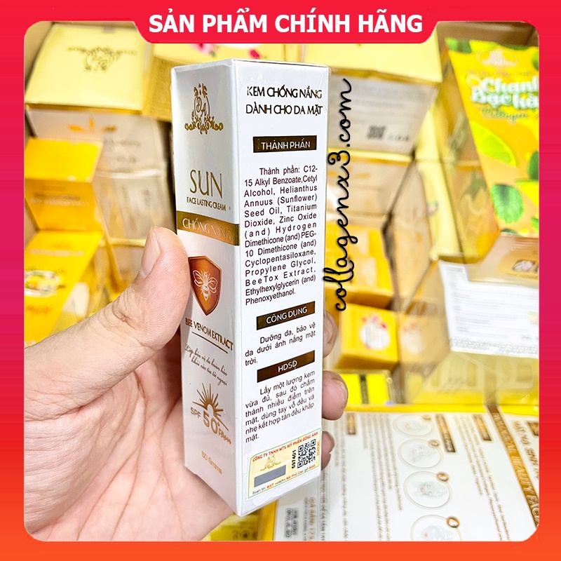 Kem Chống Nắng Collagen X3 chính hãng Mỹ Phẩm Đông Anh - Chống nắng nọc ong Colagen X3