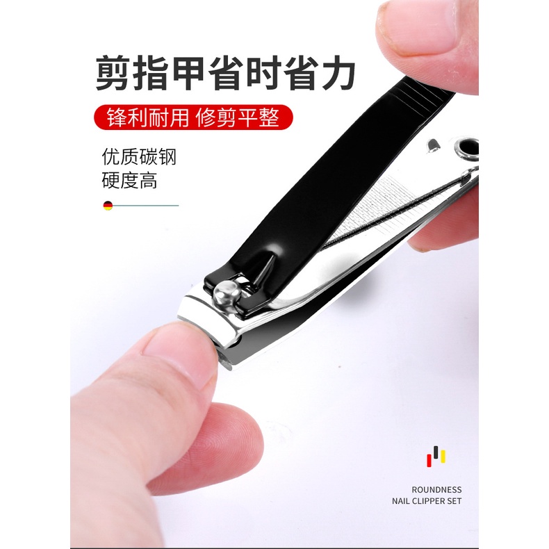 Bấm móng tay làm từ thép không gỉ màu bạc tiện lợi
