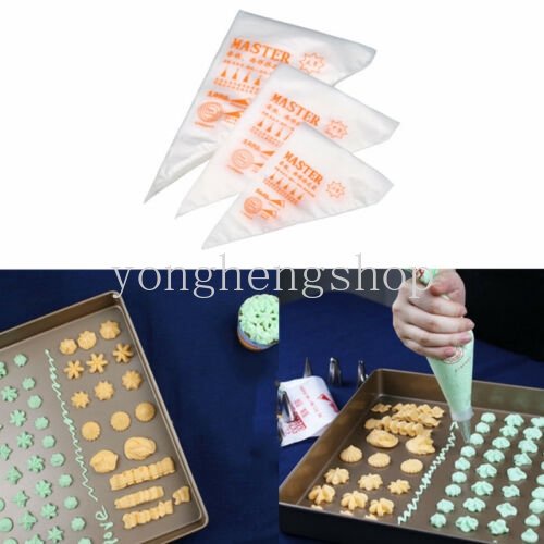 Set 100 Túi Bắt Kem Trang Trí Bánh Dùng Một Lần DIY