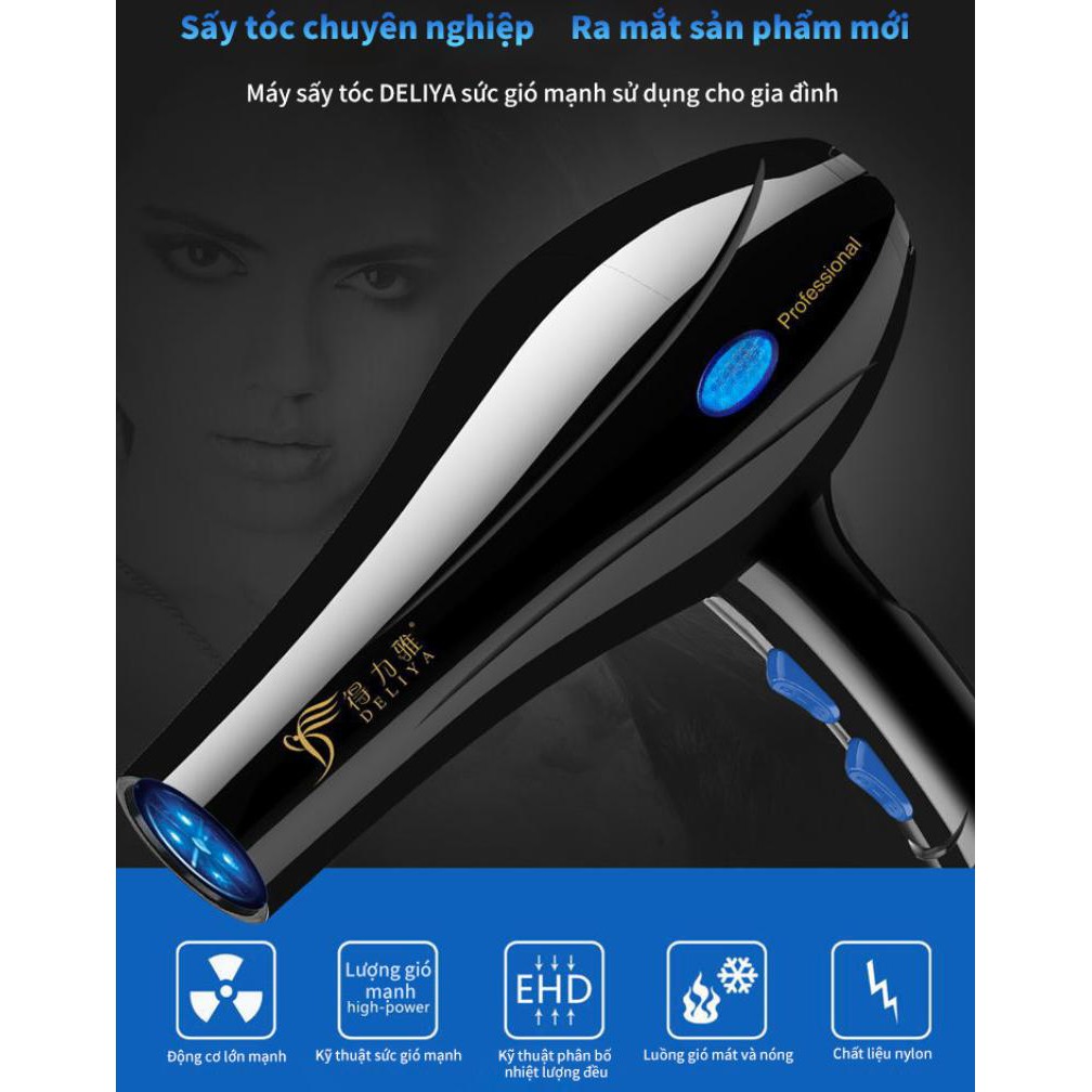 Máy sấy sức gió mạnh với ánh sáng xanh bảo vệ tóc - Home and Garden