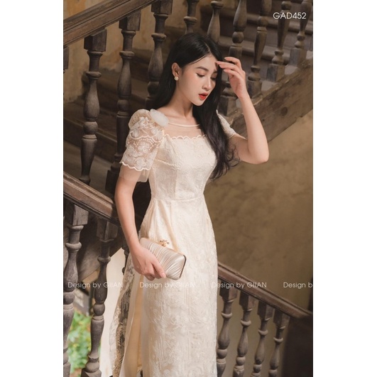 Áo dài ren cách tân sịn __ Hàng loại 1