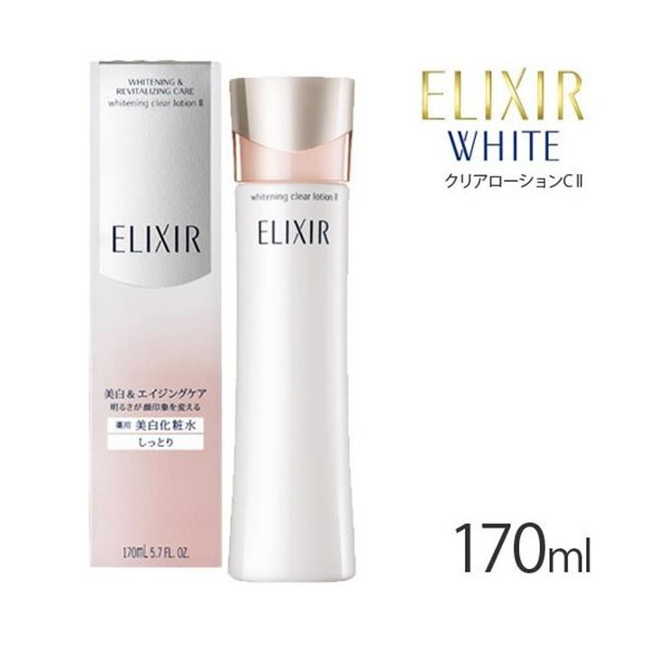 Nước hoa hồng trắng da, chống lão hóa Shiseido Elixir Whitening Clear Lotion 170ml