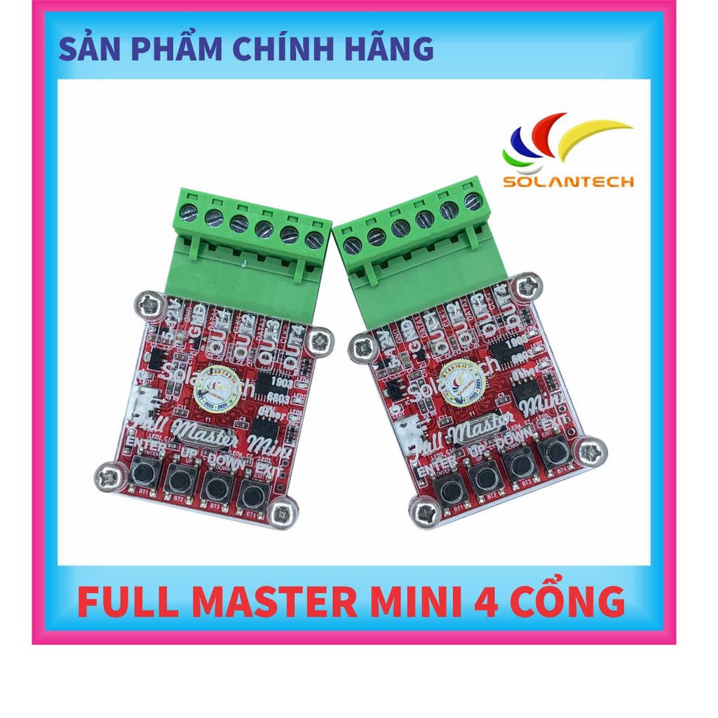 Mạch Điều Khiển LED Full ST master Mini 4 Cổng + TẶNG DÂY CÁP MICRO USB